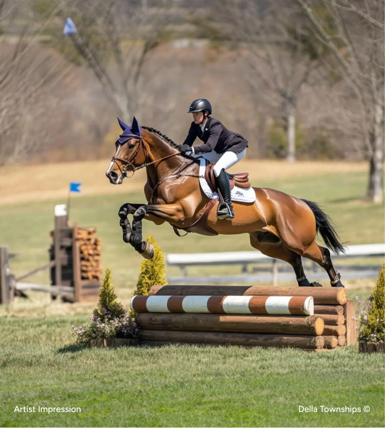 Show jumping arena at Della Community Polo Lifestyle | Della Racecourse, Raipur