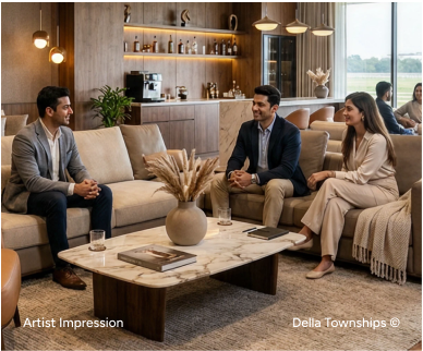 Private Offices at Della Racecourse Township in Raipur by Della Townships